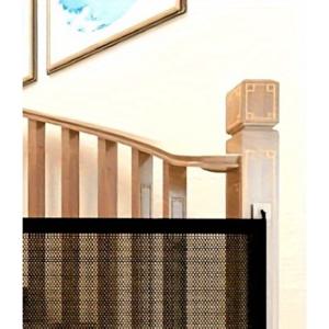 TEMU 1개 무드릴 계단 안전 게이트, 접이식 소형 반려동물 안전 장벽, 조절 가능한 휴대용 디자인, 간편한 실내 설치, 고양이, 강아지, 토끼, 거북이 및 다중 고양이 가정에 적합. 안전 구역 만들기, 안전한 격리, 집 파손 방지, 배변 훈련 구역, 탈출 방지에 사용. 편리한 반려동물 게이트 설치