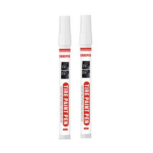 TEMU 2개입 - 타이어 마킹 마커 - 속건성 방수 장식 개조 용품, 페인트 타이어 펜, 휴대용 및 사용하기 쉬운 흰색 타이어 마킹 펜, 타이어 디자인 및 아트 제작에 적합