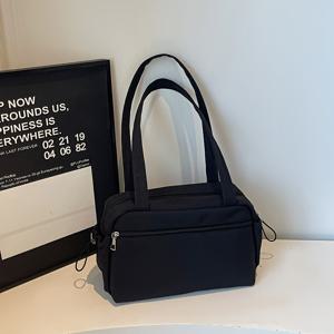 TEMU 여성용 싱글 숄더백 - 미니 스타일리시하고 편리한 나일론 겨드랑이 가방, 레트로 가벼운 통근 가방, 5가지 색상으로 제공, 캐주얼 가방, 선물