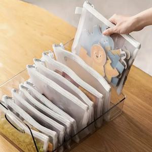 TEMU 10pcs A5 메쉬 지퍼 파우치 파일 가방 방수 지퍼 폴더 학교 사무용품 펜 가방