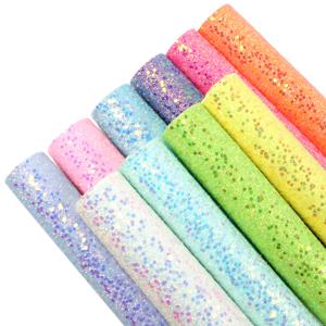 TEMU 10개 7.87x12.99인치 반짝이는 두꺼운 글리터 인조 가죽 시트 시퀸 합성 가죽 세트 단색 20x33cm DIY 귀걸이 헤어 리본 파우치 공예용