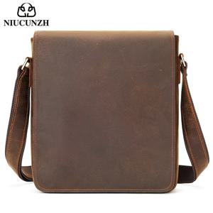 TEMU 빈티지 비즈니스 크로스백, 빈티지 천연가죽 남성 백팩, 크레이지 호스 천연가죽 핸드백