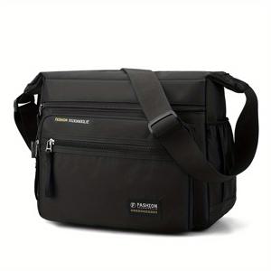 TEMU 남성용 대용량 숄더백, 다기능 크로스바디 백, 메신저백, 아웃도어 스포츠 가방, 출장 및 여행용 소형 백팩