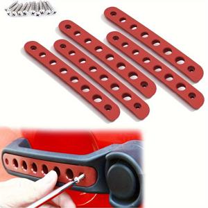 TEMU 제이프 랭글러 추가용 사이드 도어 핸들 삽입 커버 5개 세트. JK, JKU, Liberty, Sahara, 2007년부터 2018년까지의 Unlimited 모델에 호환되며, 외부 그립 핸들을 향상시키고 장식 요소를 추가합니다.