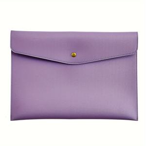 TEMU 파일 폴더 1개, A4 서류 보관함 파일 정리함 서류봉투 케이스 태블릿 슬리브, 가정 및 사무실용 마그네틱 스냅 잠금장치 포함