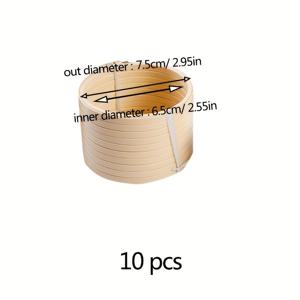 TEMU 플라스틱 수 자수틀 10개입 팩 - 가볍고 휴대가 간편한 붕대 스타일 프레임형 링, 바느질, DIY 십자수, 자수용