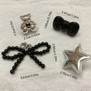 TEMU 4개입 신발끈 클립 DIY 신발끈 참 클립 여성용 운동화 & 캐주얼용 장식