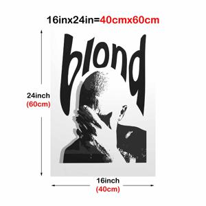 TEMU 1pc/세트 가수 벽화 블랙 앤 화이트 포스터, 음악 앨범 커버 포스터, 음악 그림 벽화, 캔버스 포스터, 침실 장식 포스터, 벽 장식 음악 앨범 아트, 음악 팬 선물