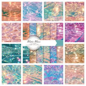 TEMU 12개 묶음 멀티컬러 반짝이는 웨이브 스크랩북 용지 - 6X6인치 장식 카드, 정크 저널, 수제 기록, 아트 앨범에 적합 - 공예 프로젝트 및 종이 공예 애호가에게 이상적