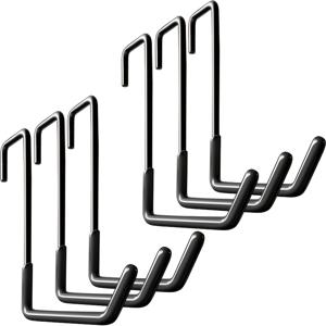 TEMU 6개입 슬링 후크, 대형 S자 고리, 사다리 걸이, 자전거 후크, 차고 수납 랙