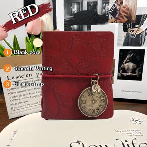 TEMU 미니 가죽 노트북 포켓 스케치북 1개, 미니 빈티지 귀여운 카와이 휴대용 데일리 플래너 정리함, 할로윈, 추수감사절, 크리스마스용 여행 용품