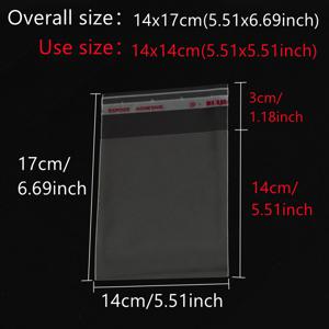 TEMU 1000개 투명 3.93x3.93인치 자체 접착 OPP 선물 포장백 (밀봉 스트립 포함), 액세서리 포장용 - 보석, 키체인, 펜던트, 소형 선물, 수제 포장 제품에 적합