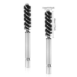 TEMU 골프 클럽 헤드 호젤 브러시 2개 세트, 철 및 우드용 전기 드릴 와이어 브러쉬 청소 연마 도구