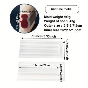 TEMU 미니 실리콘 비누 몰드 DIY 수제 공예 고양이 새 오리 토끼 날개 튜브 모양 공예 비누 캔들 레진 다용도 몰드