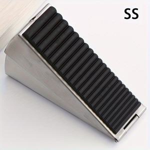 TEMU 강력한 조절식 스프링 로드 - 도어 블록 - 헤비 듀티 고강도 도어 스톱 웨지, 문 하단용, 최대 3인치 스테인리스 스틸 소재, 모든 무거운 문에 적합