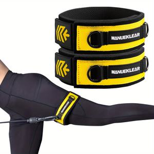 TEMU MANUEKLEAR 케이블 머신용 다리 스트랩, 엉덩이 운동 및 하체 강화용 발목 스트랩, 여성용 다리 트레이닝, 글루트 & 힙 애브덕터, 남녀 공용