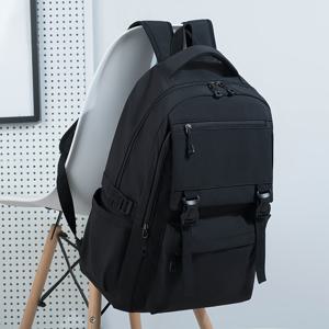 TEMU 남성용 & 고등학생 대용량 백팩 - 노트북 가방, 조절 가능한 스트랩, 지퍼 클로저 책가방, 여행, 학교, 대학, 일상 출퇴근용