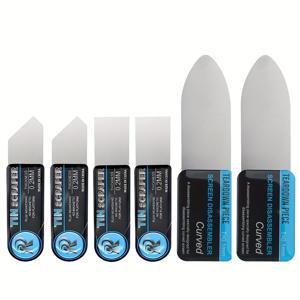 TEMU 미끄럼 방지 금속 플랫 스퍼지 포함 전자 수리 키트, 모바일 폰, 태블릿 및 노트북용 필수 삽입 및 개방 도구