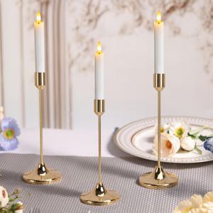 TEMU 3pcs 우아한 금속 촛대 홀더 세트 - 황금과 흰색, 테이블탑 마운팅, 폴리시드 핏, 로맨틱한 저녁 식사, 크리스마스, 할로윈, 기념일, 결혼식, 가정 및 호텔 장식, 생일 선물에 이상적 (촛불은 포함되지 않음)