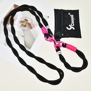 TEMU 트렌디한 컬러 매칭 블랙 롱 & 숏 모바일 폰 랜야드 3개 세트, 남녀공용 미니 동전 카드 홀더 수납 가방, 낙하 방지 및 분실 보호 기능의 크로스바디 스트랩