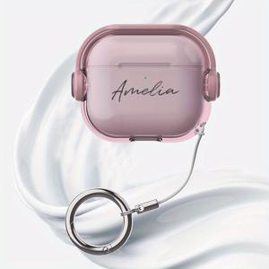 TEMU Airpods 4, Airpods Pro 2, Airpods 3, Airpods 2에 적합한 맞춤형 투명 이어폰 보호 케이스