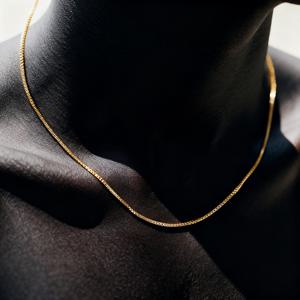 TEMU 18K 금도금 316L 스테인리스 스틸 남성 목걸이 - 우아한 디자인, 내구성 강한 변색 방지 체인, 캐주얼 착용에 적합, 아빠/남편/남자친구를 위한 다재다능한 선물, 세련된 액세서리, 고급 도장 마감,