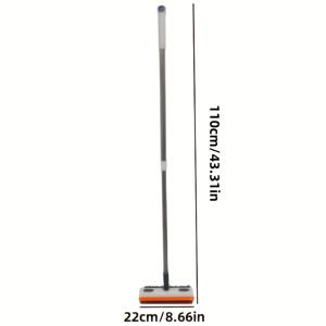 TEMU 1개 다용도 스크럽 브러쉬 (통합 액체 저장통 포함) - 바닥 및 벽용 수동 청소기, 욕실, 주방, 화장실 및 거실에 적합 - 플라스틱 재질