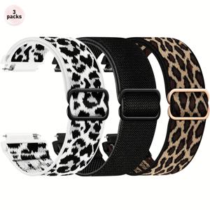 TEMU 삼성 7 6 5 4 FE 밴드 40mm 44mm 45mm/워치 6 4 클래식 4 42mm 46mm 43mm 47mm/액티브 2 호환 스트레치 밴드, 20mm 탄성 나일론 스포츠 스트랩