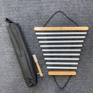 TEMU 네추르 휴대용 9음 스윙 윈드 차임 줄, 무료 보관 가방 및 말렛 포함, 야외 명상, 요가, 사운드 릴랙세이션에 적합한 힐링 악기