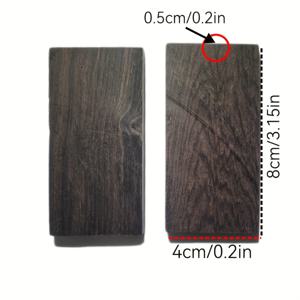 TEMU 고품질 흑단 비너 소재 - 8Cm/4Cm/0.5Cm - 악기 목재 제품 원자재 | 기타 피크 도구 | 홈 파티 축제 선물 | 조각 책갈피 펜던트 헤어핀 로고, 공예가에게 이상적인 소재