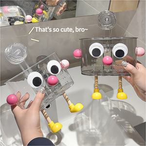 TEMU 강력 접착식 흡착 컵 수납 상자가 있는 벽걸이형 수납 랙 (신제품). 주방, 침실 및 욕실에 적합합니다. 세면대 걸이 랙, 욕실용 트레이 및 화장품/샴푸 수납 상자로 사용할 수 있습니다.