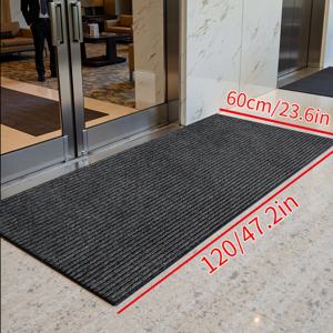 TEMU 동양 브랜드 야외 상업용 입구 매트 1개, 순회색 정문 매트, 흡수력 좋은 미끄럼 방지 웰컴 매트, 내구성 강한 바닥 매트, 현관·슈퍼마켓 출입구·엘리베이터 입구 및 마당에 적합
