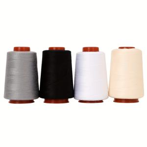 TEMU 4개 세트 800야드 소형 파고다 402 고속기계 전용 폴리에스터 데님 실, 가정용 수제 재봉사용