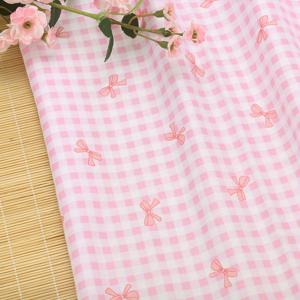 TEMU 1개 아름다운 체크무늬 원단, 플로럴 프린트, 재봉 공예에 적합, 손세탁만 가능, 다양한 색상 (레드, 블루, 블랙, 퍼플, 핑크, 옐로우) | 100% 폴리에스터, 폭 61인치, 프로젝트, 가방, 테이블보, 공예에 적합