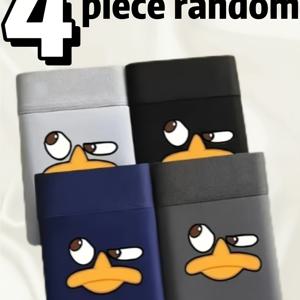 TEMU 4개입 남성용 웃긴 멋진 표정 드로즈 - 통기성, 탄성, 편안함, 패셔너블 - 스포츠 드로즈 | 편안한 드로즈 | 중간 탄성