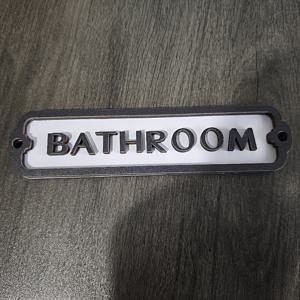 TEMU 빈티지 욕실 문 간판 - 17.98 Cm 인조 나무 3D 글자, 간편한 설치, 배터리 불필요, 가정, 사무실, 캐빈 또는 휴일 장식에 적합, 소박한 스타일 욕실 장식, 코티지 디자인, 향수를 불러일으키는 수제 벽걸이