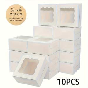 TEMU 일회용 박스 - 투명 뚜껑, 쿠키, 컵케이크, 페이스트리, 빵용 - 파티, 홈 키친 - 우아한 디저트 포장