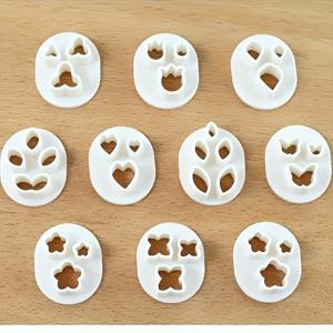 TEMU 10개 폴리머 클레이 커터 세트, 불규칙한 모양, 주얼리 제작, 전원 공급 불필요, 꽃, 잎, 나비 모양 포함 (귀걸이 및 주얼리 캐스팅용), 클레이 몰드