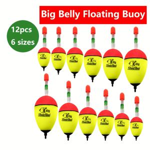 TEMU 12개 세트, 바다낚시용 EVA 찌대, 큰배풍선찌대, 부드러운 폼 아오바찌대, 바다낚싯대용 끼워넣는 야간조명봉, 시인성이 뛰어난 낚시찌대, 해수 및 담수용, 낚시용품, 낚시기구