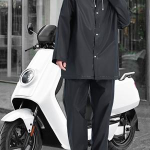 TEMU 2피스 세트 성인용 및 분리형 레인팬츠, EVA 소재 전신 방수 , 고품질 일회용이 아닌 사이클링용 롱 세트