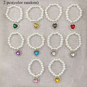TEMU 6.69인치 인형용 진주 펜던트 목걸이 세트 2개, DIY 인형 액세서리, 공예 용품
