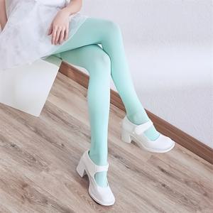 TEMU 미디엄 통굽 미끄럼 방지 캔디 컬러 쿠션 타이츠 1켤레, 데일리용으로 적합한 얇고 섹시한 여성용 타이츠