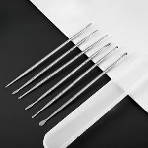 TEMU 6개 스테인리스 스틸 도자기 점토 도구, 점토 조각 가공 압착 폰당 주름 스틸 볼 부드러운 점토 조각 도구, 초보자/전문가 미술 공예 학교 및 가정용 안전한 도자기 조각 도구 세트에 적합