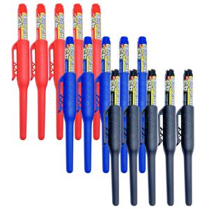 TEMU 15개입 45mm 긴 노즐 마킹펜, 깊은 구멍용, 빠른 건조 방수 오일 잉크 - 검정, 파랑, 빨강 잉크, 펜캡 사이즈 디자인, DIY 공예 - 중심점, 다용도 표면용, 목재, 플라스틱, 유리, 금속, 세라믹, 인조가죽, 건설 도구, 목공 도구, 건설, 욕실 설치, 장식 수리 및 목재 마킹에 적합, 내구성 PPSU 플라스틱