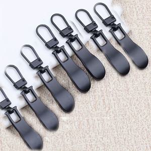 TEMU 15개 웨이브 모양 다기능 도구 불필요 메탈 아일렛 반자동 지퍼 풀러 7개, 여행 가방, 코트, 의류 및 신발용 분리형 지퍼 손잡이, 교체용 지퍼 풀, 펜던트 및 고급 버클 추가