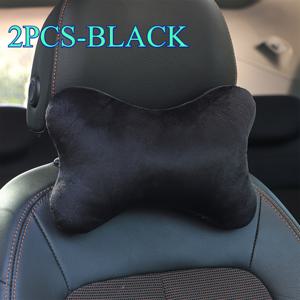 TEMU 2개입 차량용 겨울 목 베개, 단색 심플하고 편리한 헤드레스트 쿠션, 목에 효과적으로 맞춤, 부드럽고 편안함, 대부분의 차량 모델에 적합, 파트너, 가족을 위한 특별한 차량용 선물, 자동차 악세사리, 자동차 목쿠션