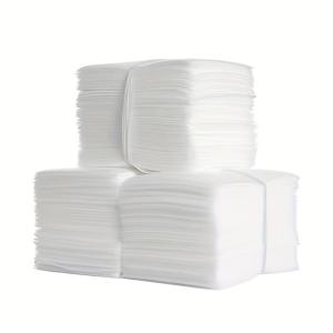 TEMU 200개 흰색 폼 시트, 포장 재료, 충격 방지 보호 패드, 식기, 유리컵, 꽃병에 적합, 초박형 보관 폼 매트