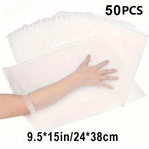 TEMU KEMORELA 흰색 메쉬 과일 곤충 차단백 50개 - 내구성 있는 PP/TPE 부직포 커버, 곤충 및 새의 침입 방지 - 포도园 및 정원에 이상적 - 다양한 사이즈, 다양한 과일 및 채소에 적합, 정원 보호 | 곤충 차단망백 | 내구성 있는 플라스틱 커버, 과일 보호