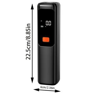 TEMU 휴대용 팽창식 펌프, 에어 컴프레서, 150 PSI 타이어 공기 주입기, 디지털 LCD 디스플레이, USB 고속 충전, 자동 차단 안전 보호 기능 및 LED 라이트 탑재, 자동차, 자전거, , 농구공 등에 적합