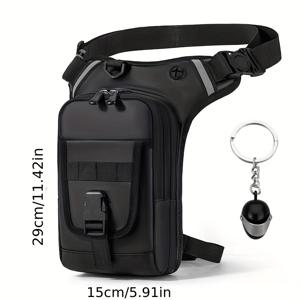 TEMU 남녀공용 다리 가방 2개, 행잉 레그백, 택티컬 허벅지 가방, 아웃도어 벨트백, 하이킹, 등산, 사이클링, 낚시, 자전거 타기, 다리 안전벨트, 헬멧 펜던트 가방